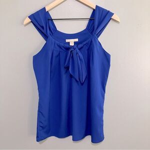 Banana Republic Blue Tank Top Blouse with Bow Women Size Small